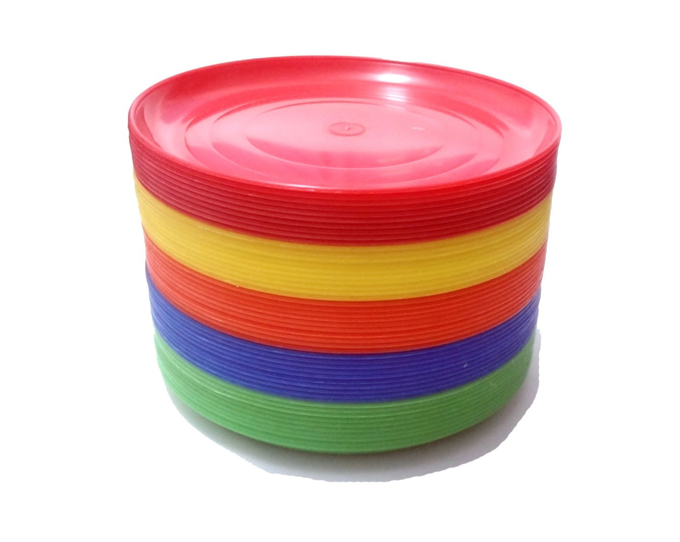 Plato Taquero 100 Piezas 21.5 Cm Calidad , Colores